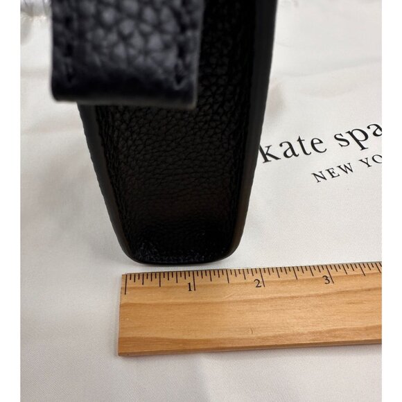 Kate Spade K6554 Knott Black Pebbled Leather Small Crossbody NWT - Picture 16 of 16